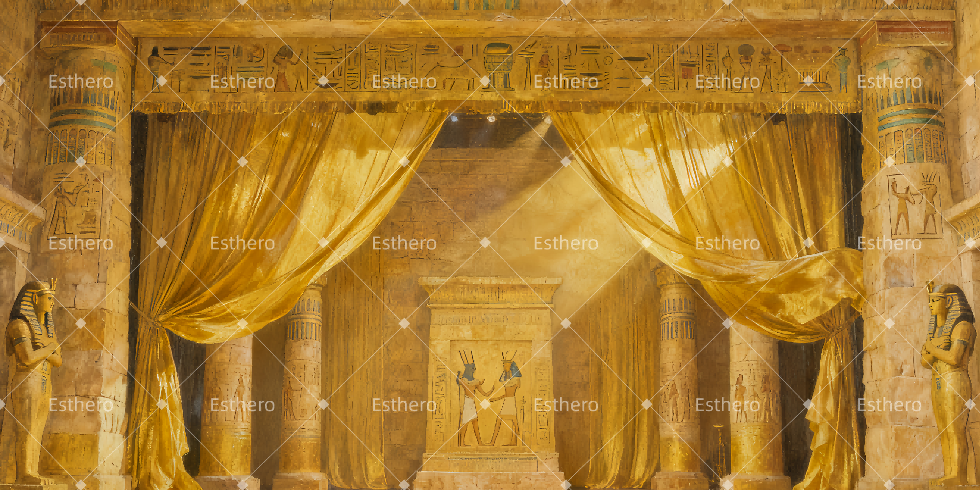 Toile de fond Theatre Réunion en Égypte TWW510-T2