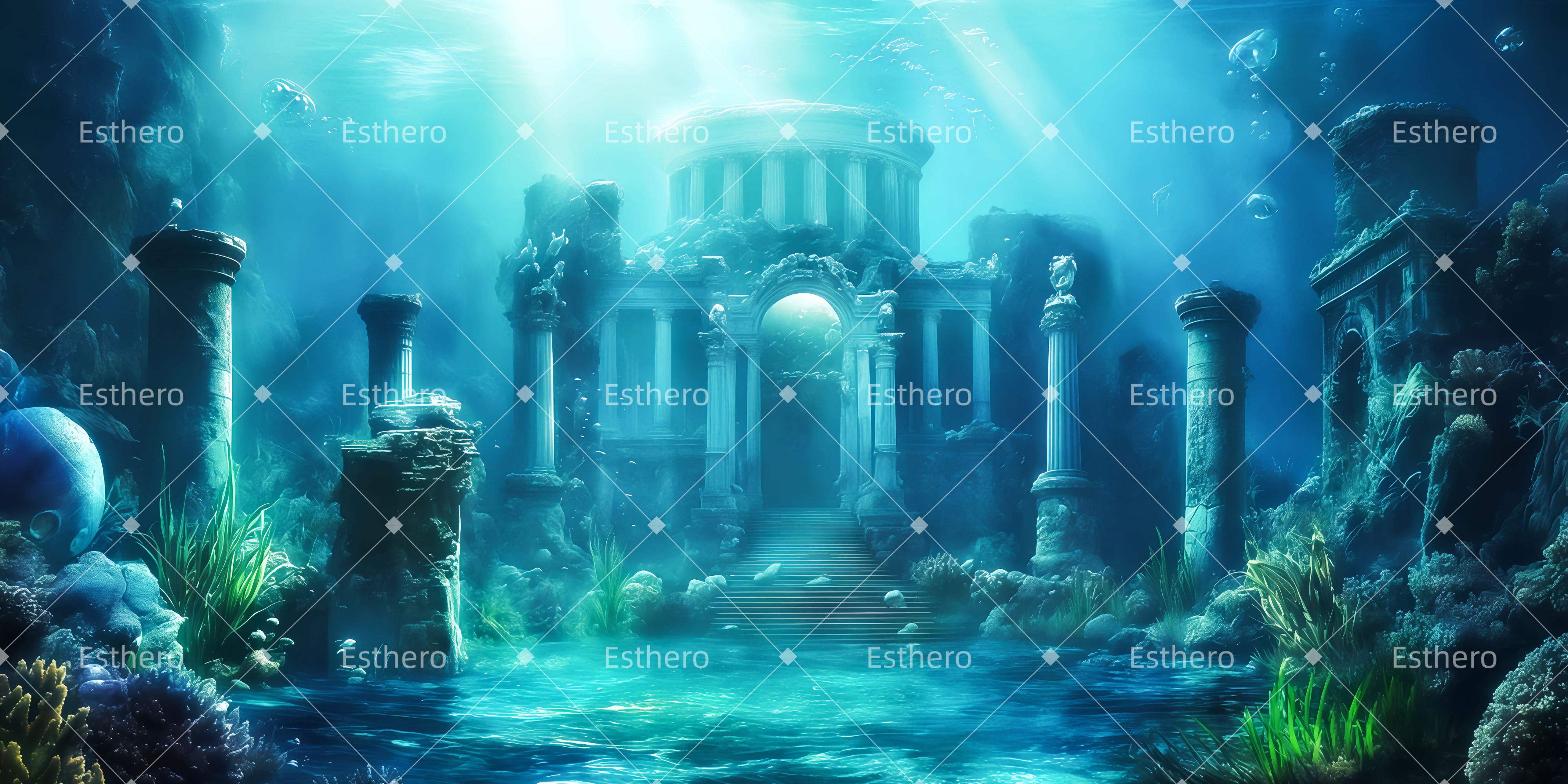 Fond de Scène Théâtre Royaume de l'océan TWW511-T113