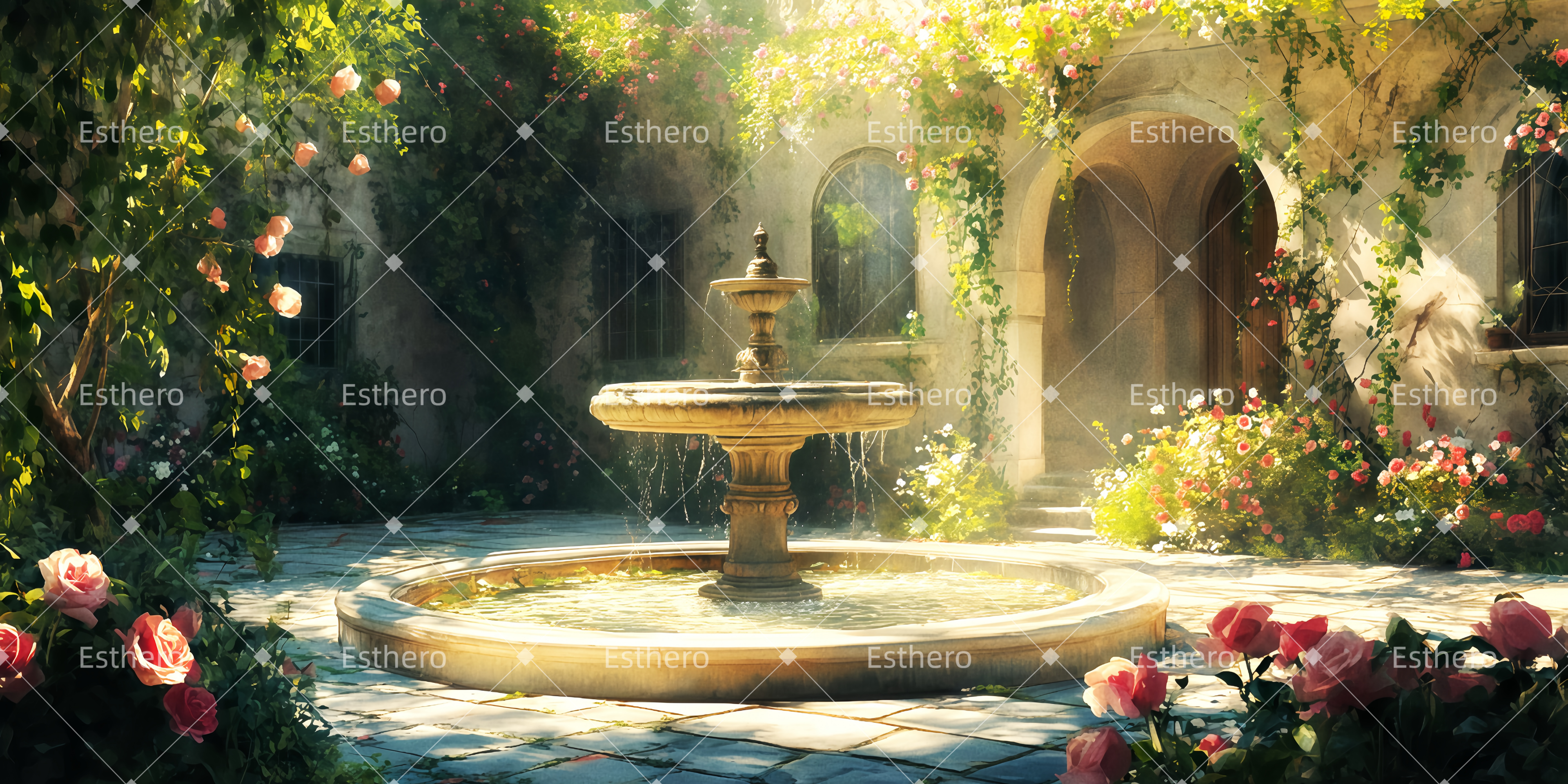 Fond de Scène La scène du baiser TWW511-T117