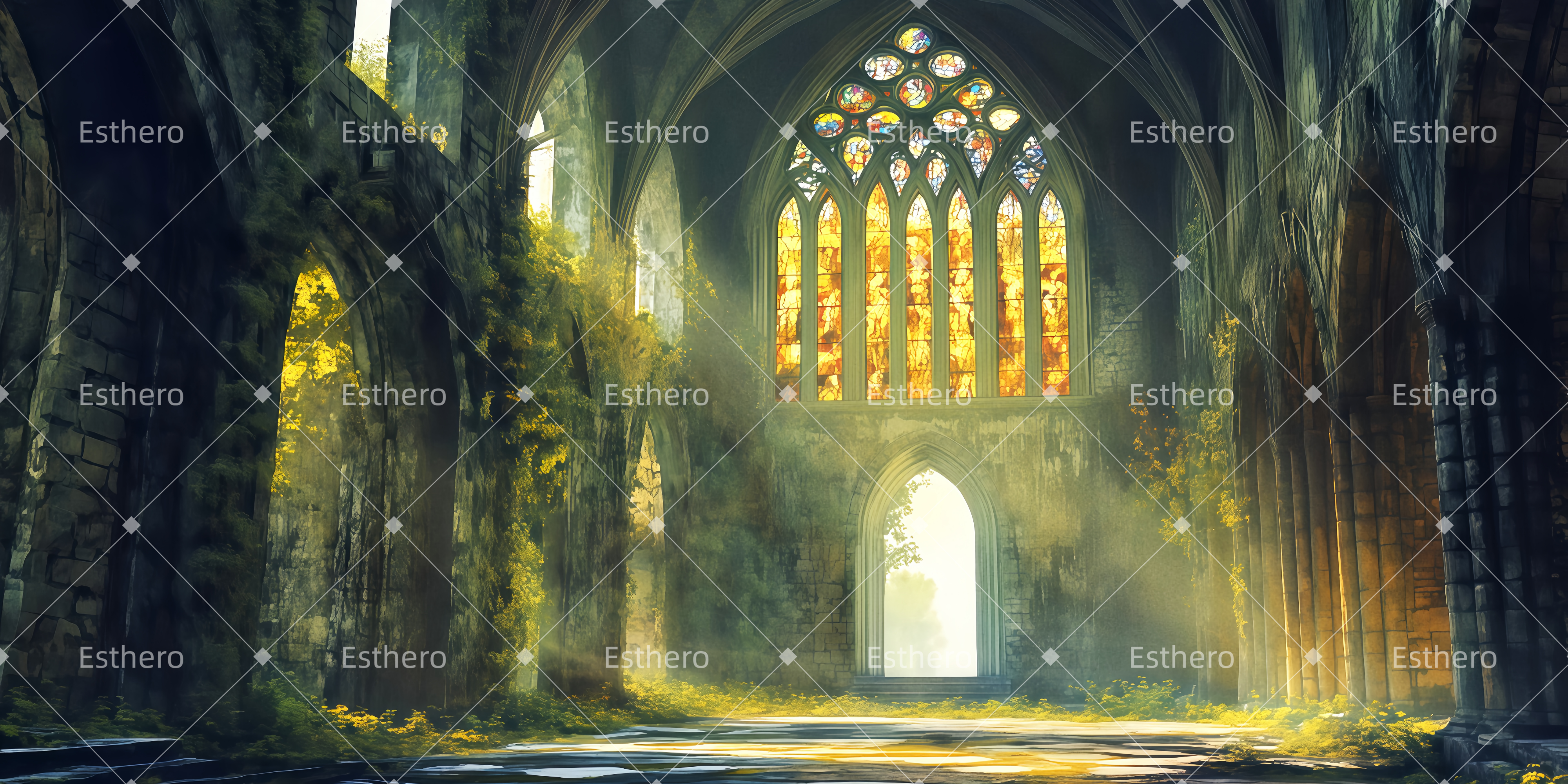 Fond de Scène L'abbaye de Nonnberg TWW511-T122