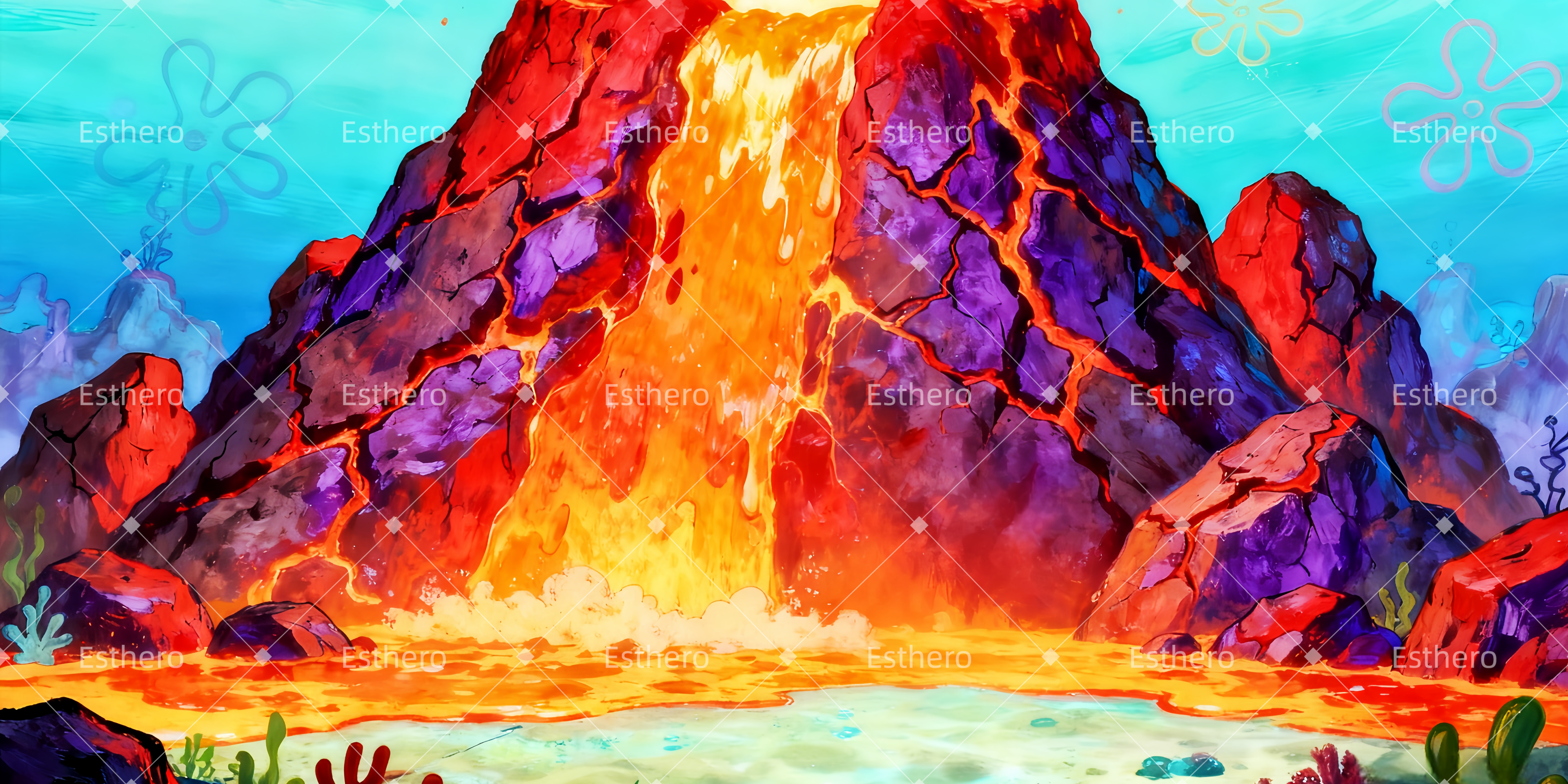 Fond de Scene Le mont Humongous TWW511-T126