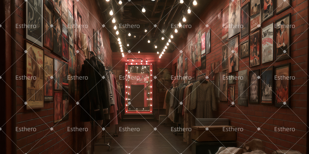 Fond de Scène Théâtre Couloir Des Coulisses TWW511-T53