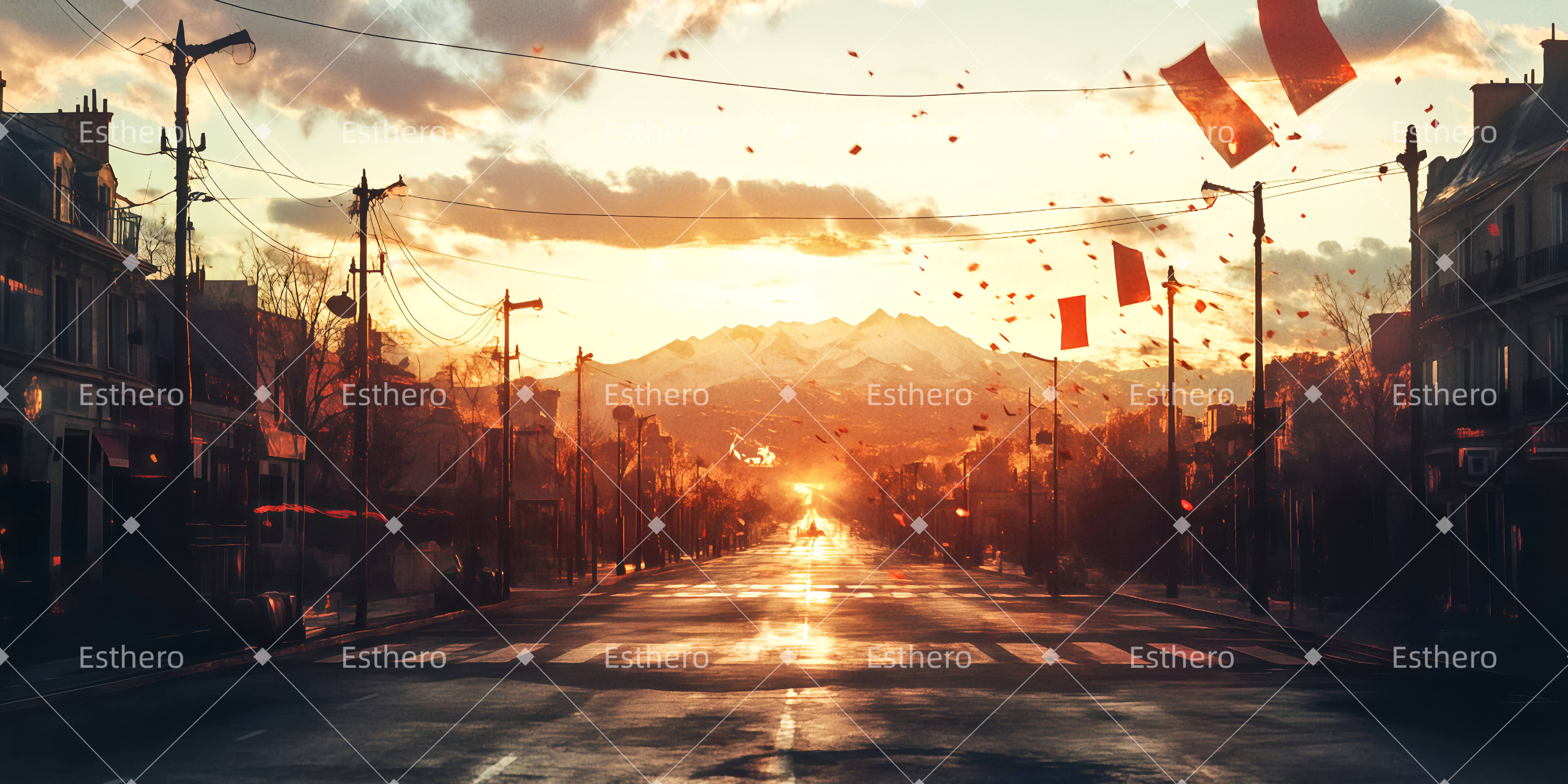 Toile de fond au Théâtre La fin de la révolution TWW511-T91