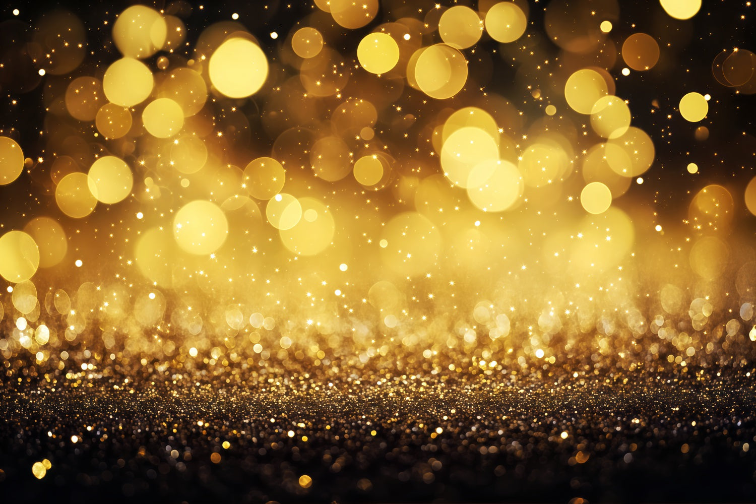Fonds pour le Nouvel An Étincelles dorées Bokeh Fond doré pailleté TWW512-7