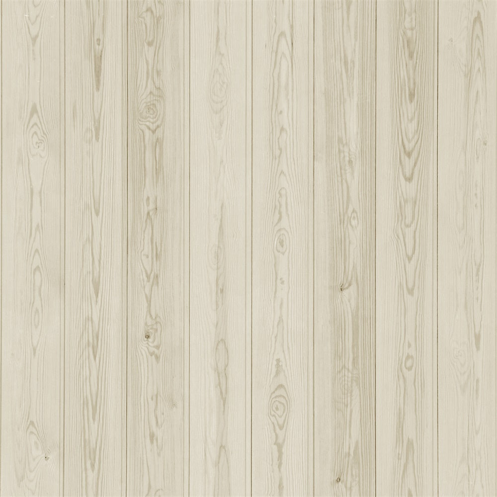 Toile de fond Sol Panneaux Bois Crème Rustique TWW57-5
