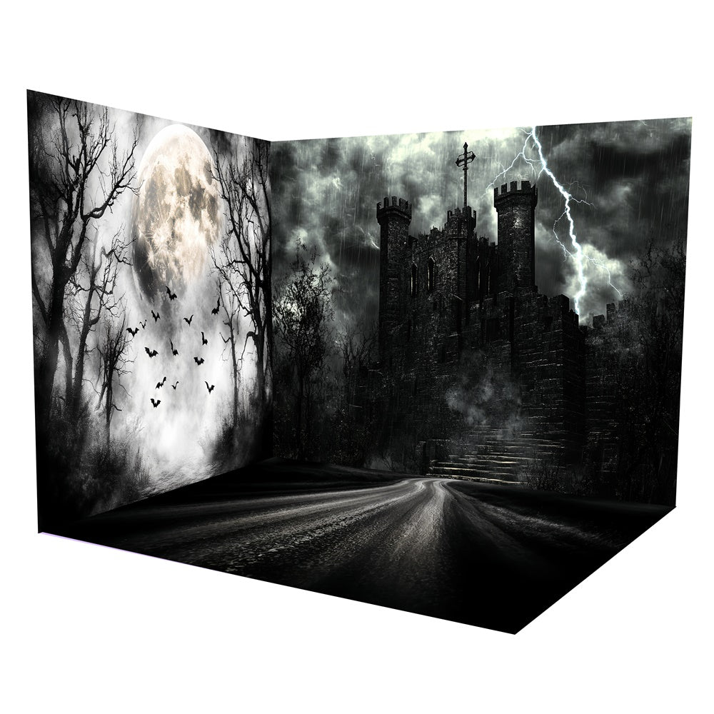Ensemble de Salle Halloween Tours Chauves-souris Orage TWW57-56