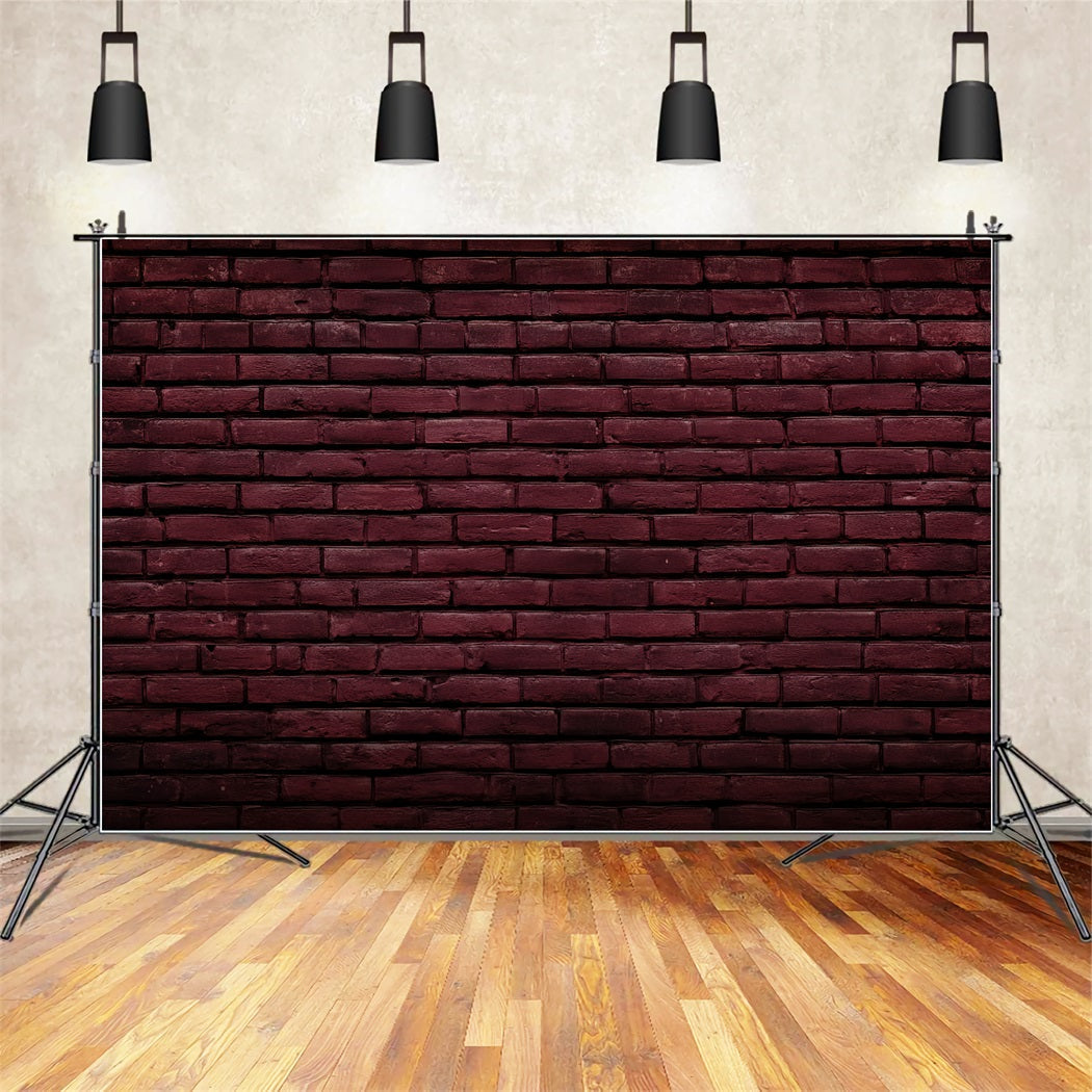 Toile de fond Mur Brique Bourgogne Profond Texture TWW59-176
