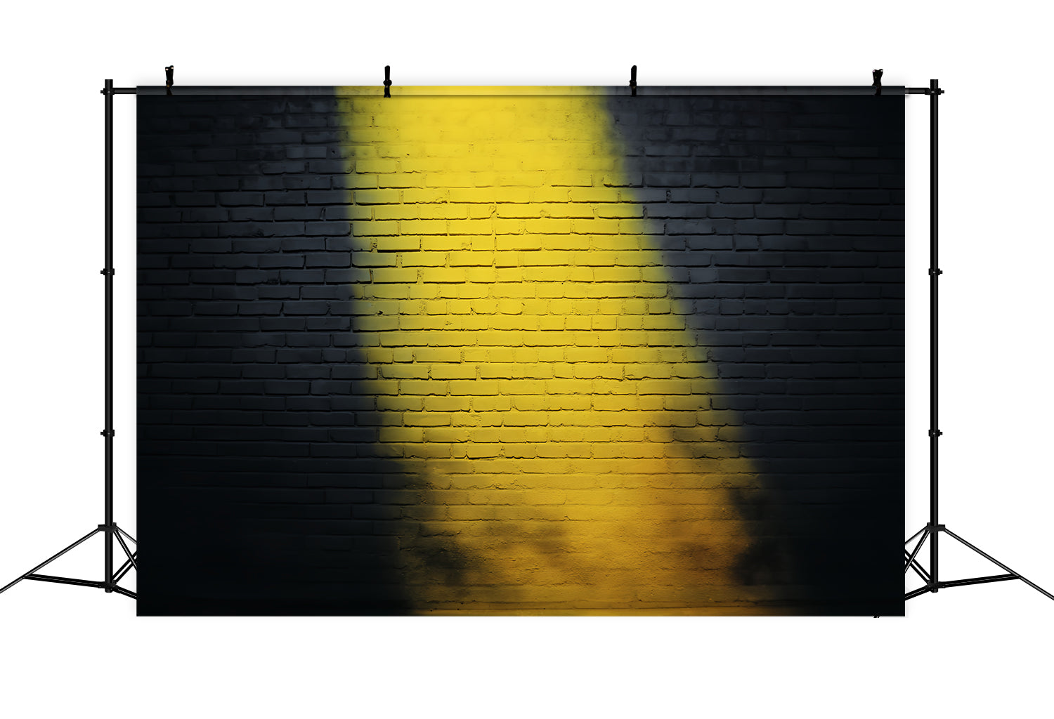 Toile de fond Mur Brique Jaune Éclairage Projecteur TWW59-179