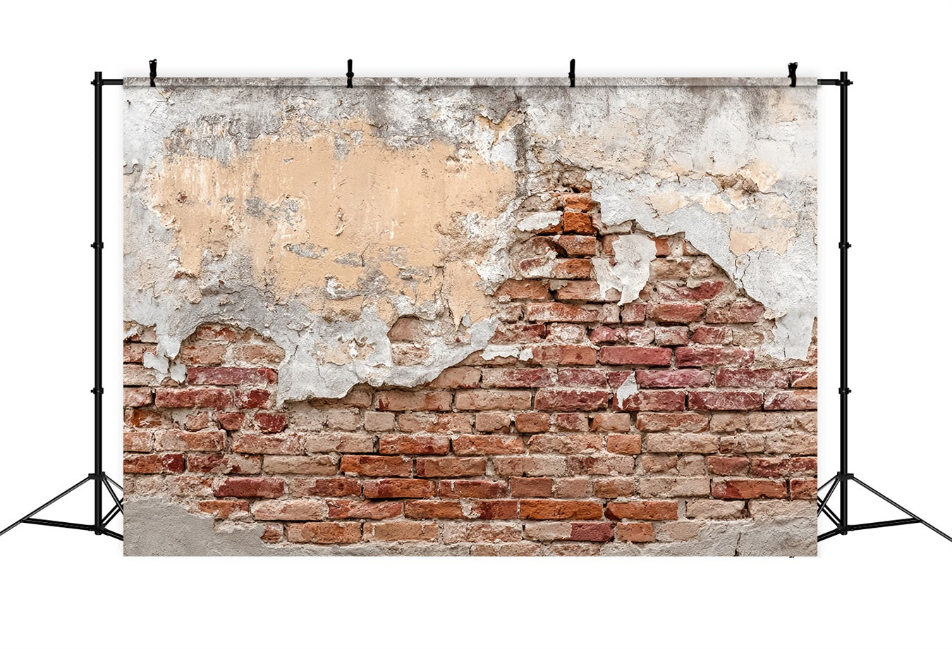 Toile de fond Mur Brique Vintage Mur Fissuré Rustique TWW59-197