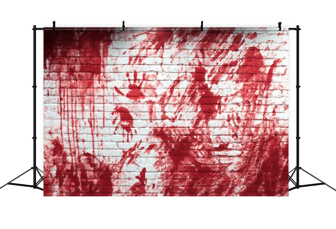 Toile de fond Mur Brique Empreinte Sanglante Mur d’Horreur TWW59-204