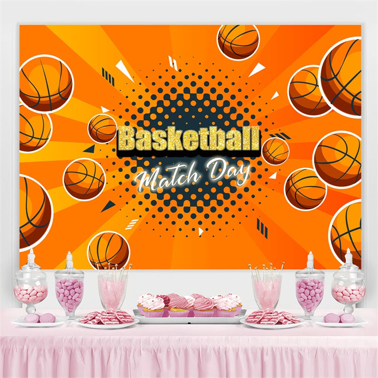 Toile de fond Basket-ball Tempête de Feu Événement Basket TWW6-22