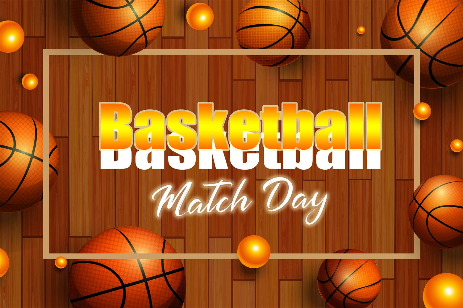 Toile de fond Basket-ball Parquet de Match Événement Basket TWW6-23
