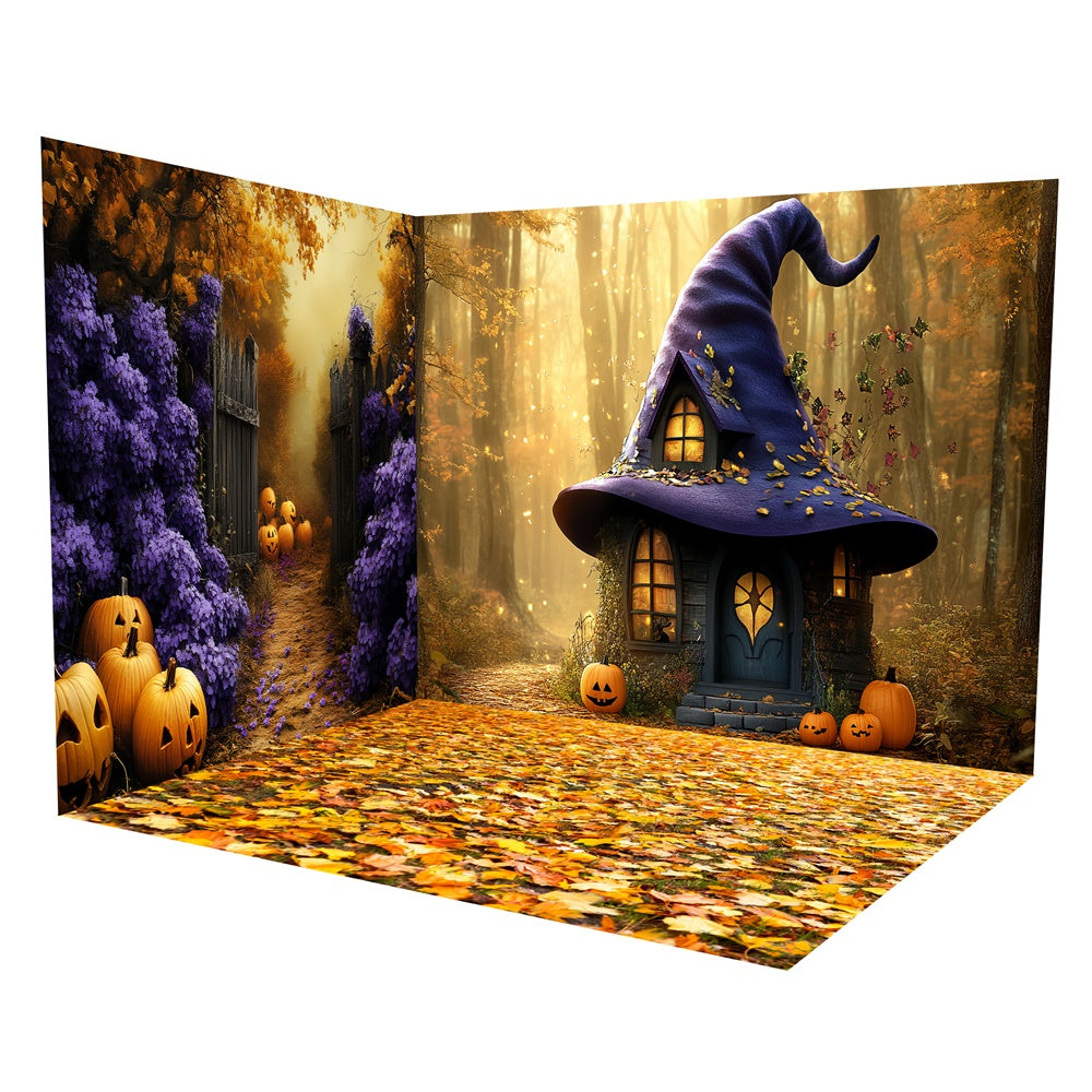 Ensemble de Salle Sorcière Halloween Cottage Enchanté TWW6-47
