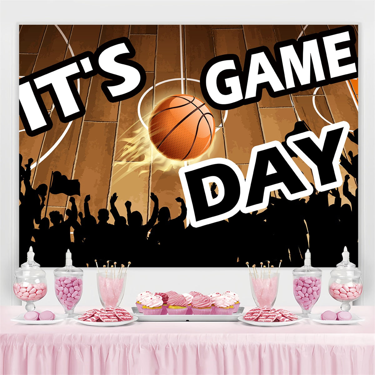 Toile de fond Basket-ball Acclamations de Basketball en Fête TWW6-8