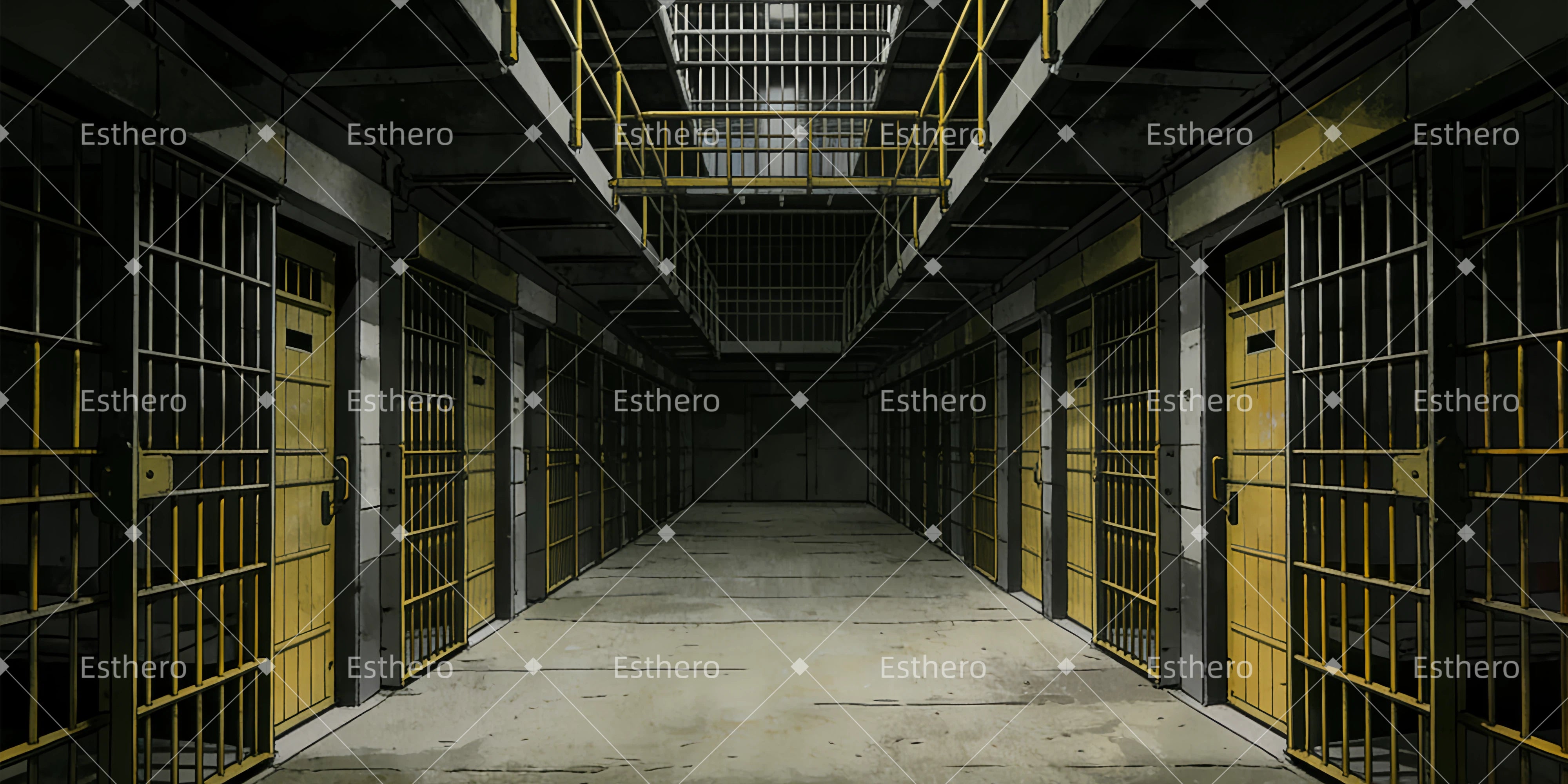 Fond de Scene Intérieur Prison GQ63-T11