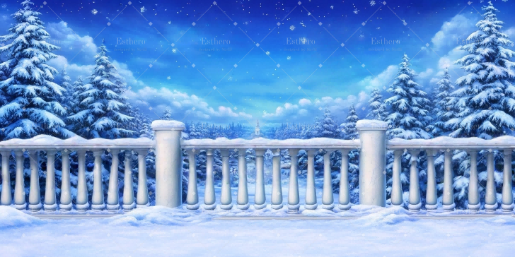 Fond de Scène Personnalisé Terrasse d'Hiver CSH59-T31