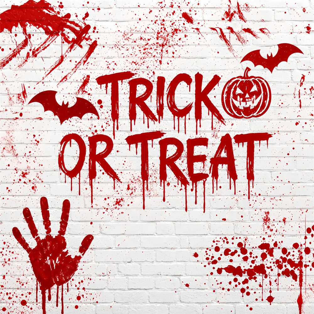Décor De Fond Sanglant Pour HalloweenMur De Briques Avec Éclaboussures De Sang TT67-22