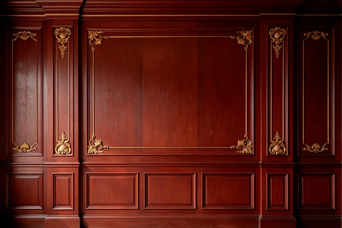 Décor De Noël Vintage Panneau En Bois Rétro Royal Fond Mural De Noël ZTT69-39