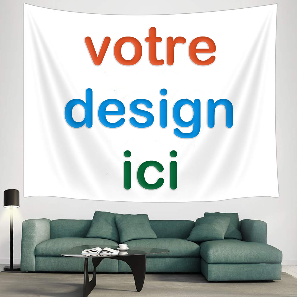 ACHETER 2 OBTENIR 1 GRATUITE  Tapisserie Personnalisée Tenture Murale pour Salon Chambre T1