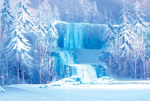 Toile de Fond de Neige Glace en hiver paradis