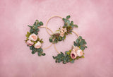 Toile de fond de Fleur Hoop bébé rose photographie conçu par Beth Hrachovina