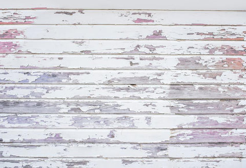 Rainbow Distressed Wood Texture Photo Backdrop