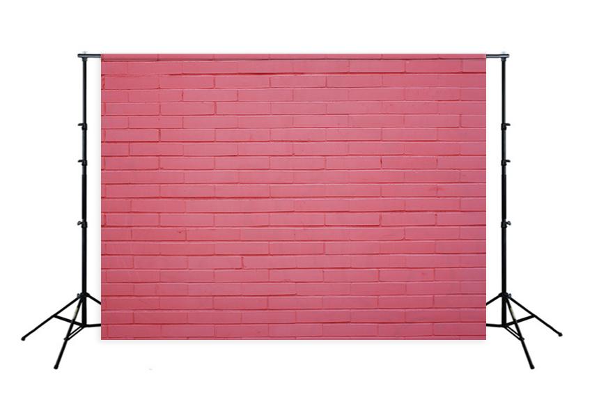 Pink Red Brick Wall Texture Backdrops for Photo Shoot D142