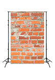 Brick Wall Vinatge Red Brown Texture Backdrop for Photography D-254