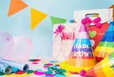 Birthday Decorations Shopping Bag Backdrop for Photography D284
