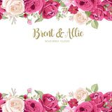 Custom Weeding Floral Backdrop Personized Photo Booth Weeding Backdrop D526