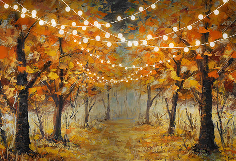 Autumn Forest Painting Photo Shoot Backdrop