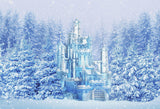 Wonderland Magic Ice Castle Winter Backdrop