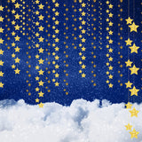 Ciel nocturne étoiles brillantes nuages photographie toile de fond D923