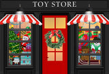 Christmas Toy Store Decoration Backdrop