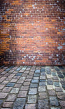Old Red Brick Wall Photo Studio Backdrop for Party F-1574