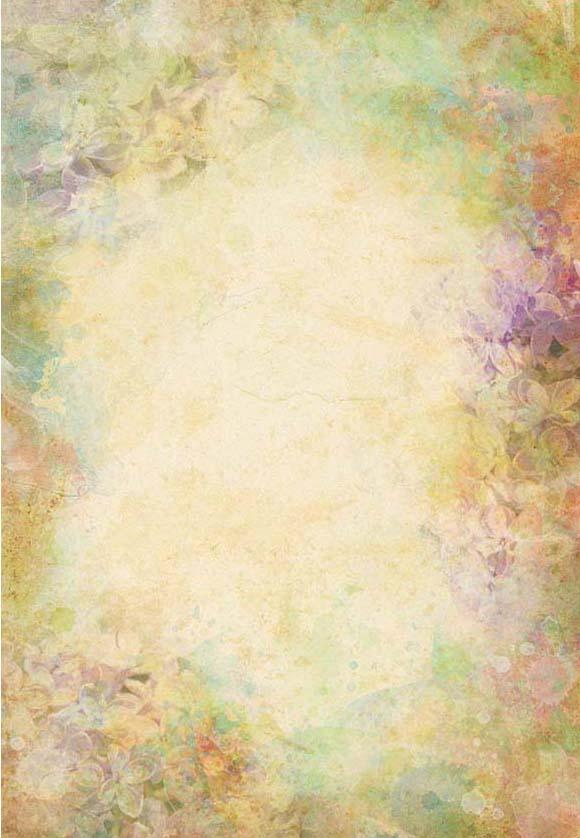 Brown Abstract Flower Portrait Photography Backdrop for Studio F-2366