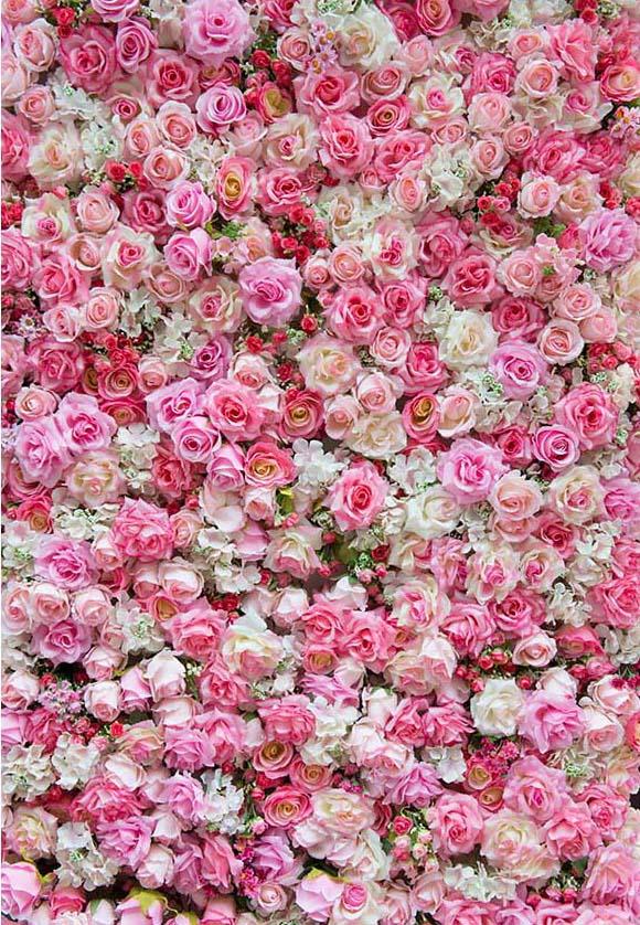 Red Rose Flower Wall Backdrop for Photo Booth F-2372