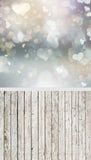 Valentine's Day Backdrop Love Heart Blurry Photography Background F-2953
