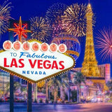 Night Las Vegas City Scenery Fireworks Photo Backdrops G-164