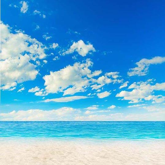 Blue Sky Ocean Summer Backdrop for Photo Booth G-252