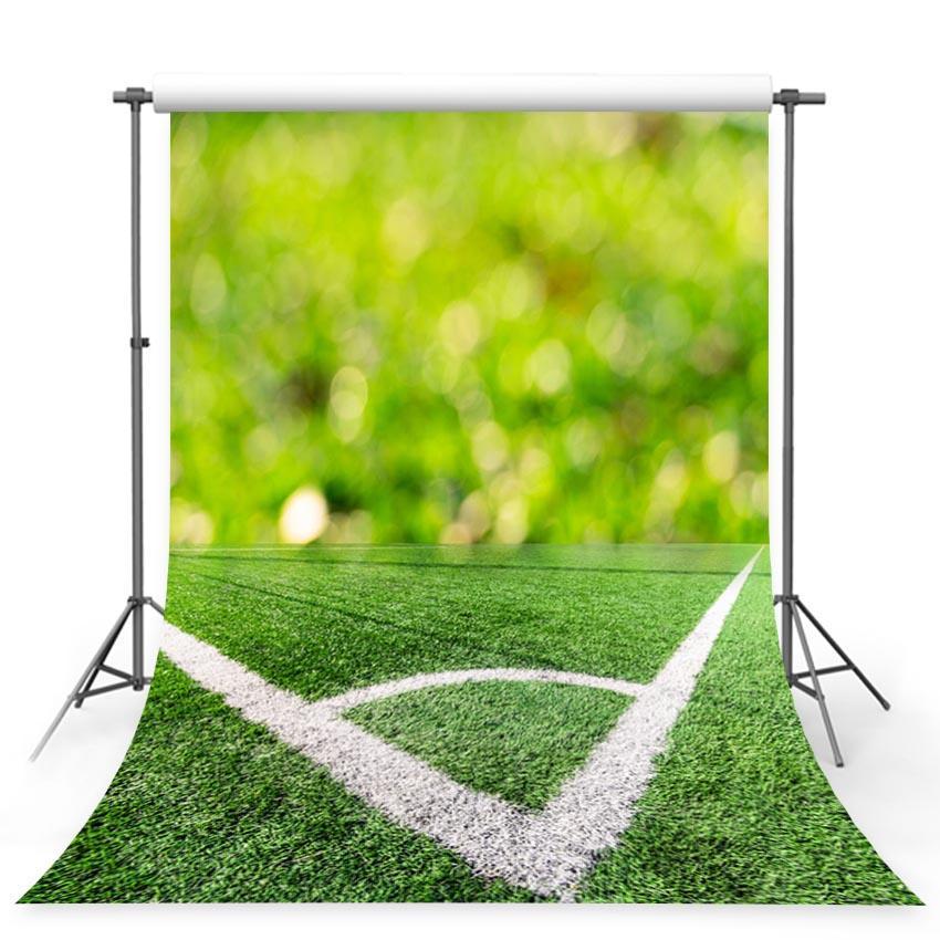 Green Grass Sports Bokeh Photography Backdrops G-352