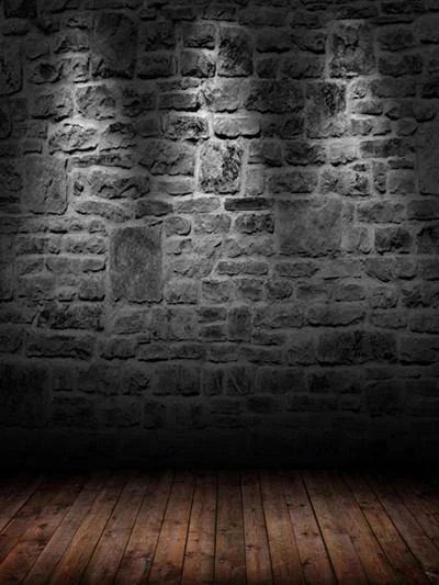 Black  Grunge Brick Wall Photo Studio Backdrop G-52