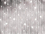 Shiny Grey Stars Glitter Photo Studio Backdrop GC-105
