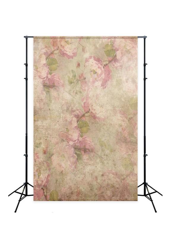 Abstract Vintage Flowers Photo Studio Backdrop GC-166