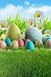 Giant Easter Eggs Flowers Backdrop for Photo Booth GE-034