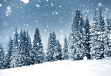 Hiver Neige Noël Arbres Toile De Fond Pour La Photographie Gx-1077