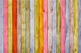 Belle Toile de fond photo en bois coloré pour la photographie HJ03817