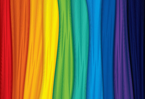 Birthday Backdrops Rainbow Background Curtains Backdrops HJ04268