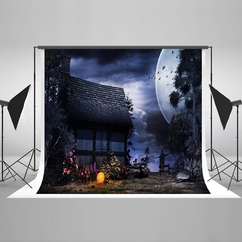 Halloween Backdrops Festival Backdrops Pumpkin Lantern Background HJ05378