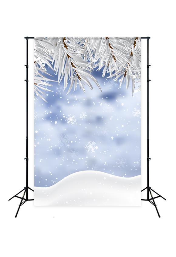 Toile de fond de photographie de Neige en hiver J02733